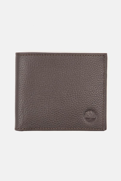 Erkaklar uchun ikki qavatli charm hamyon, 11 L x 9 H X 2 W sm, jigarrang
