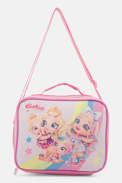 Сумка для ланча Kindikids для девочек, 20 В х 23 Д х 9 Ш см, комбинированная розовая