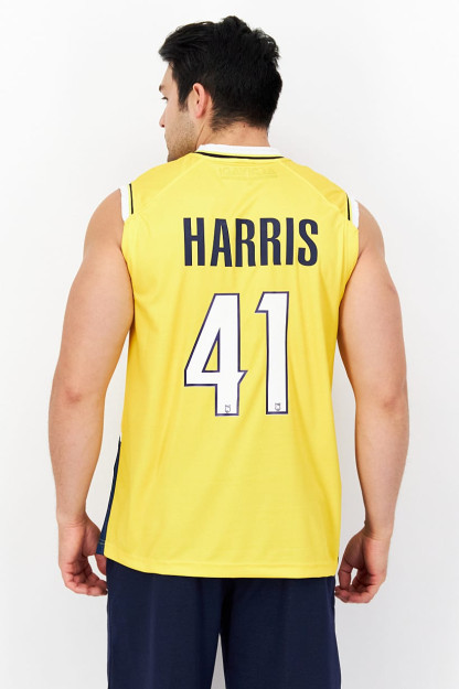 HARRIS 41 FIBA yengsiz erkaklar sport formasi, sariq