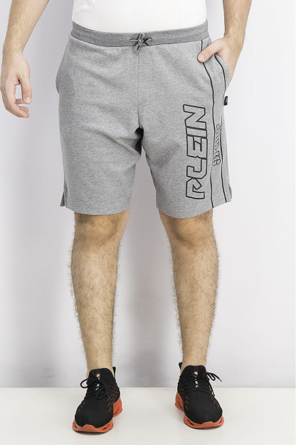 Fit Training Short erkaklar sport kiyimlari, kulrang Xezer