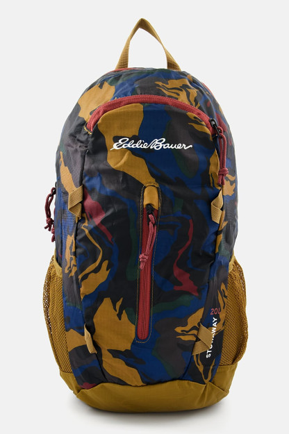 Erkaklar uchun bosma xalta sumkasi, 35v x 22l x 12W sm, xaki kombinatsiyalangan rang