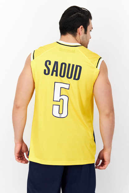 FIBA erkaklar uchun saoud yengsiz sport formasi, sariq