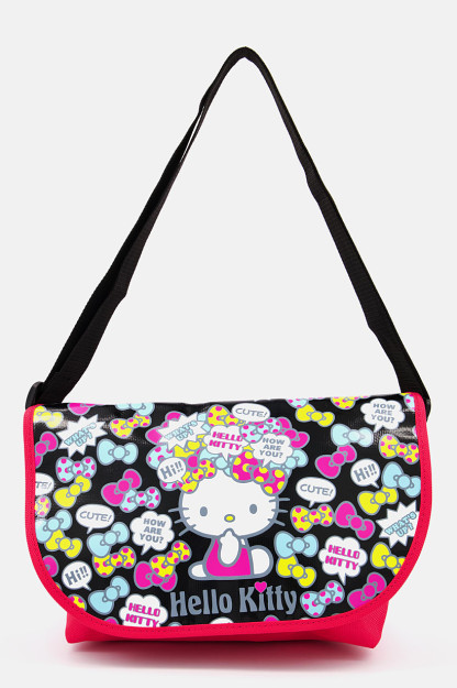 Hello Kitty qizlar uchun bolalar messenjeri sumkasi, 22V X 33L x 16w sm, pushti