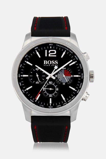 Xronografli erkaklar soati 1513525, 42 mm, qora