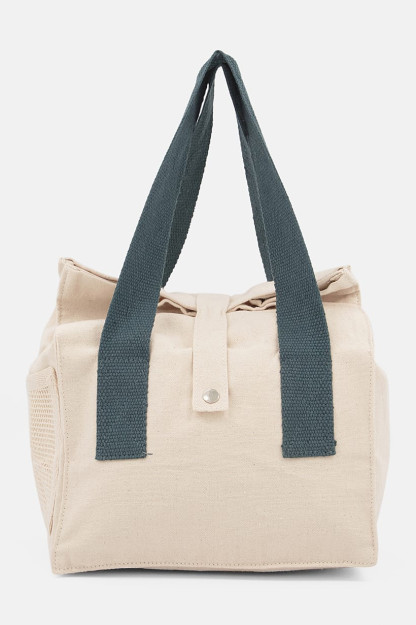 Organic Lunh sumkasi, 25l x 25v X 17w sm, bej