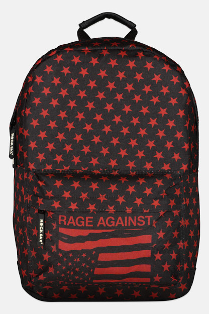 Мужской рюкзак Rage Against The Machine, 43 В x 27 Д x 14 Ш см, Черный/Красный