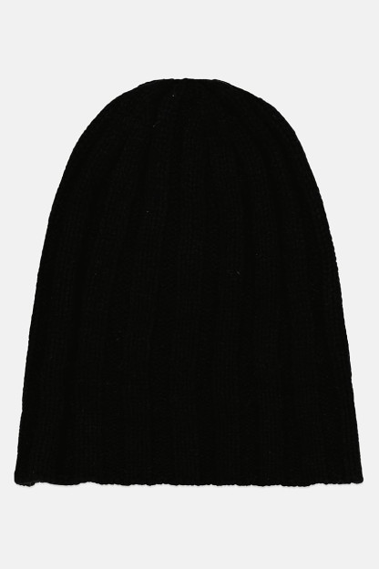 Bolalar uchun oddiy trikotaj Beanie qizlar uchun qora