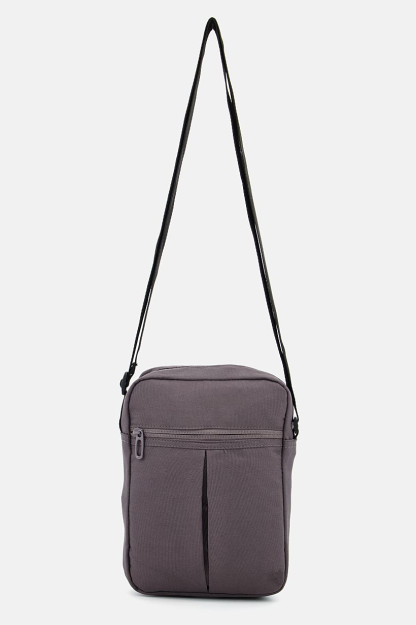 Erkaklar uchun bitta rangli elkama-sumka, 20 L x 26 H X 2 W sm, kulrang