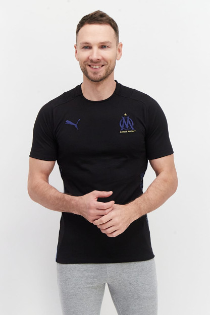 Мужская спортивная одежда Fit Olympique De Marseille FB Jesey, черный