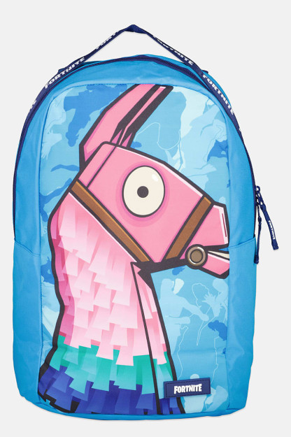 O'g'il bolalar uchun bosma xalta sumkasi, 46v x 26l x 13w sm, ko'k kombinatsiyalangan