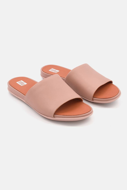 Gracie ayollar uchun tekis teri slip-on,bej