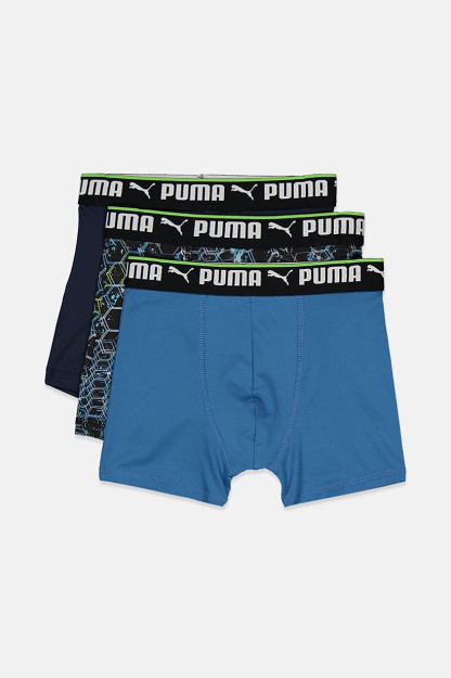 Kids Boy 3, faol elastik boks shimlari to'plami, to'q ko'k