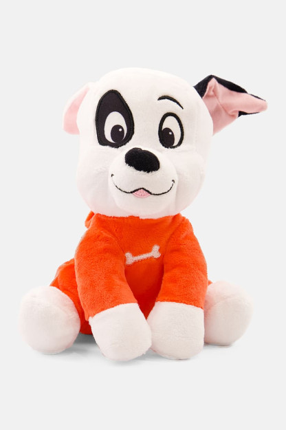 Yumshoq o'yinchoq slayderi "Jasur Dalmatian", 25 sm, qizil / oq