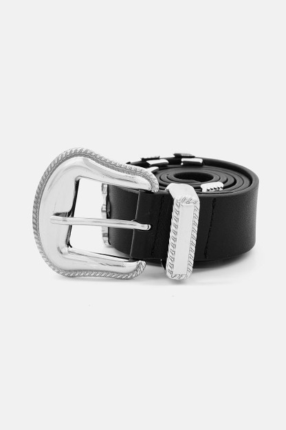 Velcro ayollar uchun charm kamar, qora
