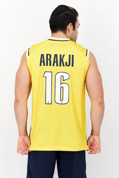 Мужская спортивная майка ARAKJI без рукавов FIBA, желтый