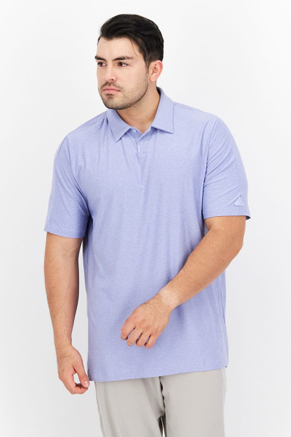 Mashq qilish uchun erkaklar uchun qisqa yengli sport Polo ko'ylak, lavanta rangi