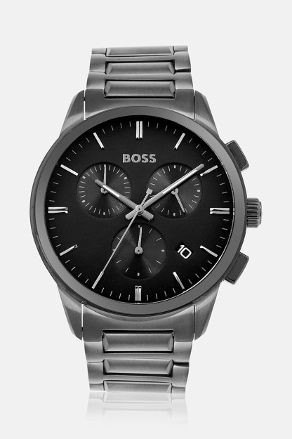 Erkaklar soati 1513929 zanglamaydigan po'latdan, 44 mm, qora