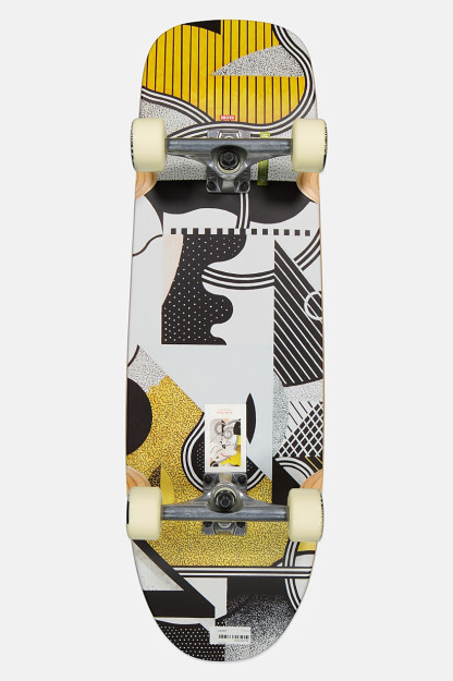 Chopper Complete Cruiser skeytbord, qora / oq / sariq