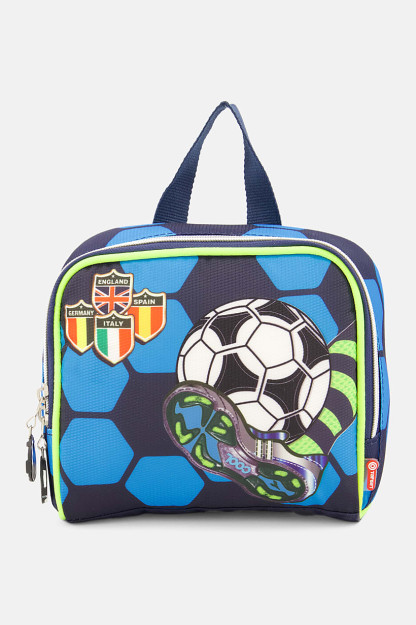 Ланч-бокс с принтом Kids Boy Allover, 20 В x 20 Д x 20 Ш см, Синий комбинированный
