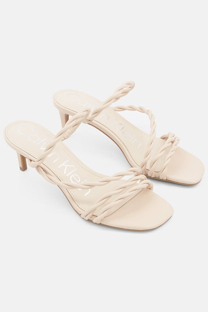 Ayollar uchun O'rta kattalikdagi Ileyia Twisted Slingback sandallari, bej