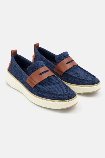 Мужские широкие мокасины Grandpro Topspin Stitchlite, темно-синий