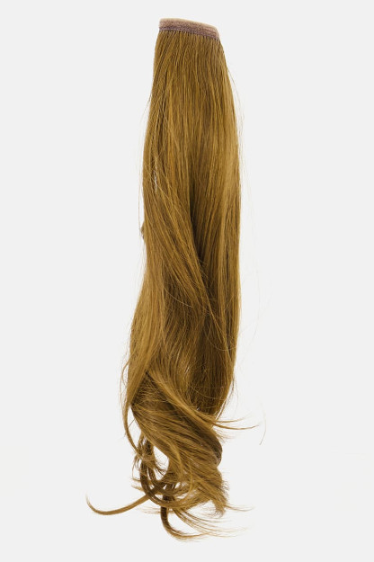 Ko'rinmas tekis Ponytail soch qisqichi, rangi Mocha jigarrang