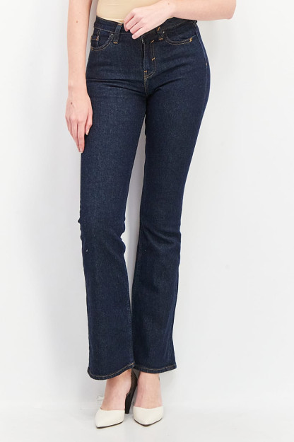 Женские эластичные джинсы Bootcut Denim, синие