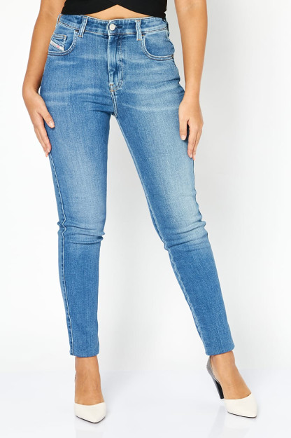 Женские джинсы Super Skinny Fit, растягивающиеся при стирке, синие