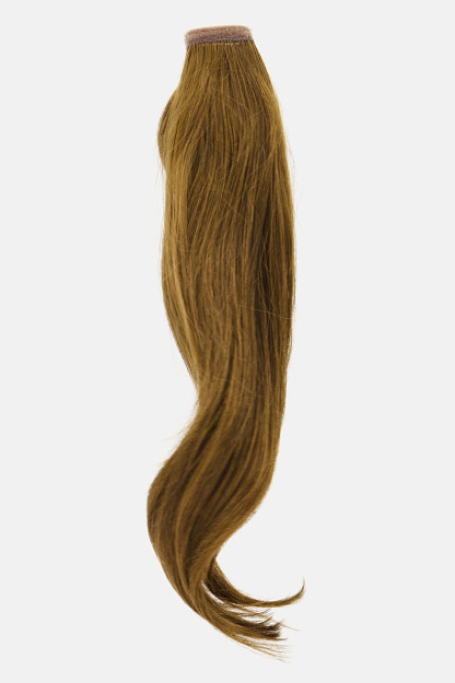 Sochni kengaytirishda ko'rinmas tekis Ponytail soch qisqichi, kashtan jigarrang