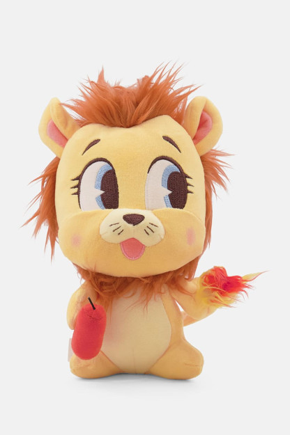 "Yovuz Valentin sher" peluş o'yinchoq, sariq / jigarrang