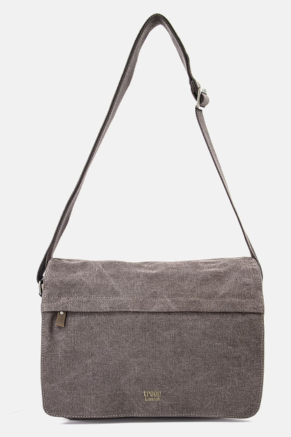 Qora rangdagi erkaklar uchun klassik kanvas messenjer sumkasi, 36 L x 28 x 10 W sm, lilac