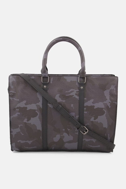 Chop etilgan erkaklar uchun duffel sumkasi, 30V x 39L x 7w sm, to'q ko'k kombinatsiyalangan