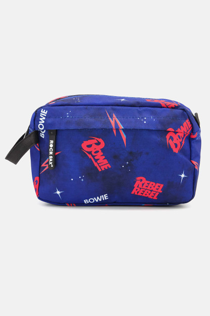 David Bowie Galaxy erkaklar uchun kir yuvish sumkasi, 15v x 24l x 11W sm, ko'k kombinatsiyalangan