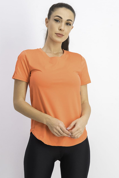 Женская футболка Rush Run Heatgear, неоново-розовая