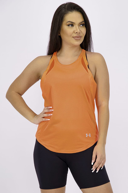 Ayollar olti burchakli Delta tank Top, Neon mercan