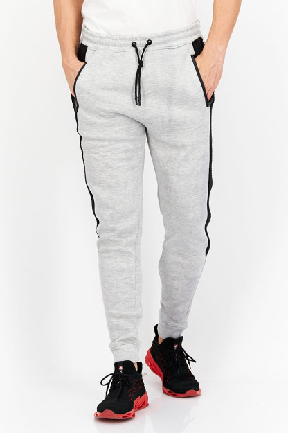 Heather Modern Fit erkaklar sport shimlari, kulrang / qora