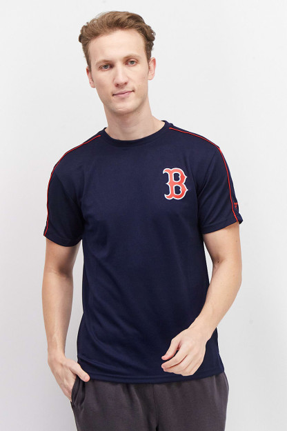 Erkaklar uchun sport kiyimlari, to'q ko'k rangdagi Boston Red Sox formasi