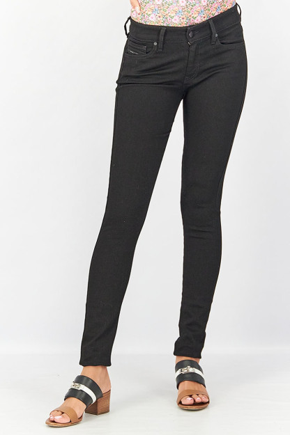 Женские джинсы Slandy Super Skinny с миди-талией, черные
