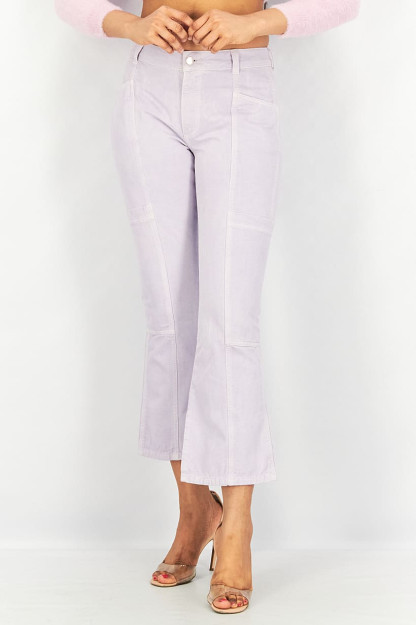 Regular Fit ayollar yuviladigan cho'zilmaydigan jinsi shimlar, Lilac
