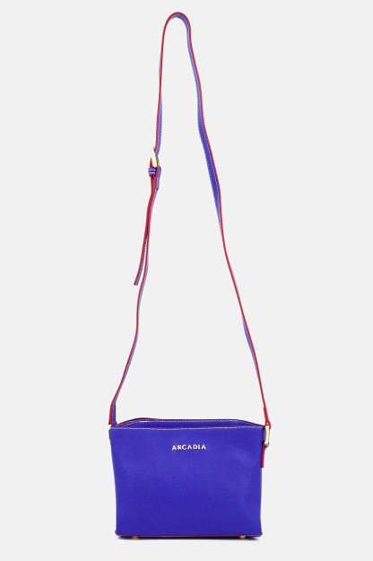 Brend logotipi tushirilgan ayollar uchun elkama-sumka, 17v X 22l x 8w sm, ko'k