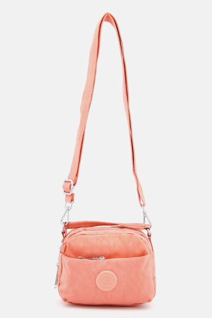 Brend logotipi tushirilgan ayollar uchun elkama-sumka, 12V x 19l x 7w sm, pushti