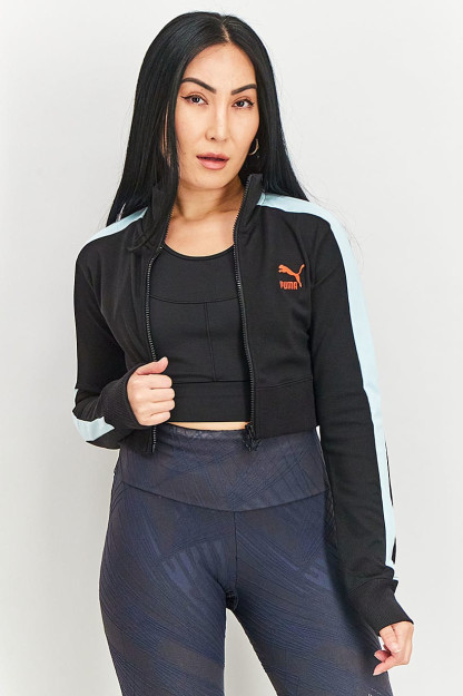 Dua Lipa T7 ayollar uchun uzun yengli sport ko'ylagi, qora