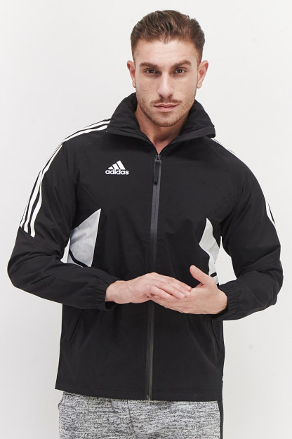 Fit Outdoor erkaklar sport yomg'ir ko'ylagi, qora