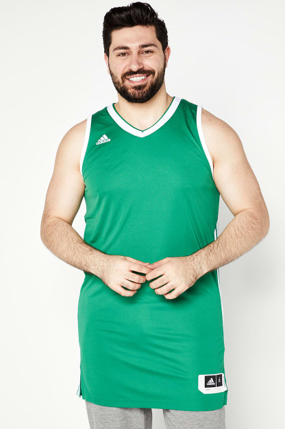 Мужская спортивная одежда Fit Tall Training Jersey без рукавов 3,0, Зеленый/белый