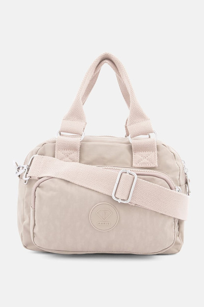 Juliette brendi logotipi tushirilgan ayollar uchun elkama-sumka, 20V x 25l x 15W sm, engil bej