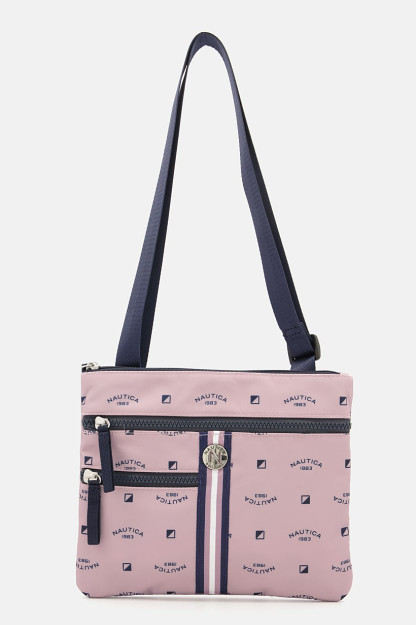 Brend logotipi ayollar uchun elkama-sumka, 21v X 24l x 2w sm, Lilac / pushti