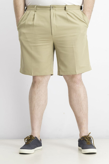 Erkaklar uchun tekis rangli Chino shortilar, xaki