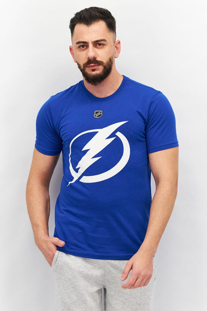 Мужская спортивная футболка с короткими рукавами Tampa Bay Lightning Ice Hockey, синяя