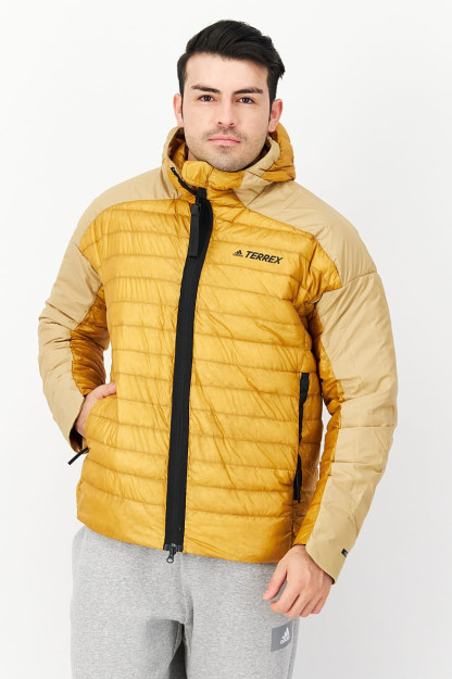 Мужская спортивная куртка-пуховик Fit Outdoor, горчично-коричневый