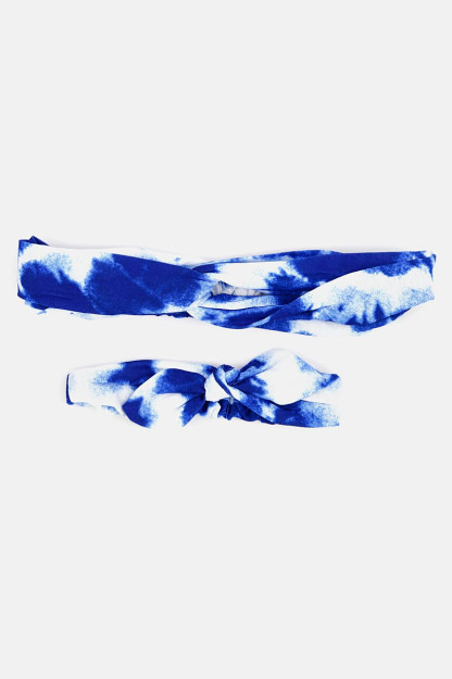 Mommy And Me Tie Dye bosh tasmasi, ko'k / oq